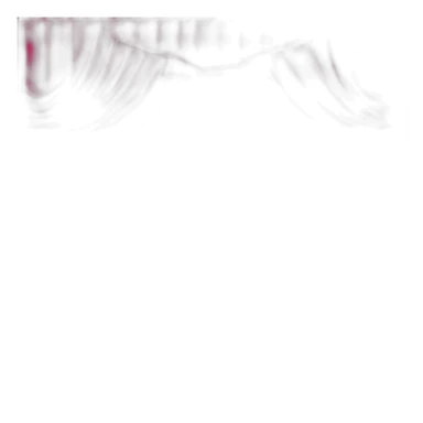 Part open pink theatre curtain sticker