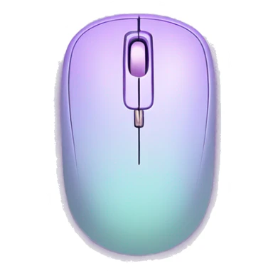 pastel purple computer mouse with with accents  sticker