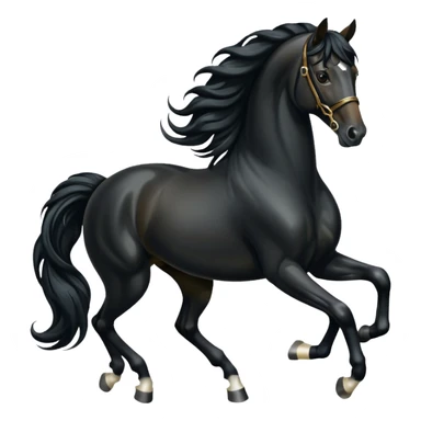 Dressage horse without rider sticker
