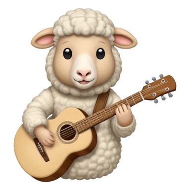 sheep guitarist sticker