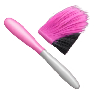 pink hair dye brush sticker