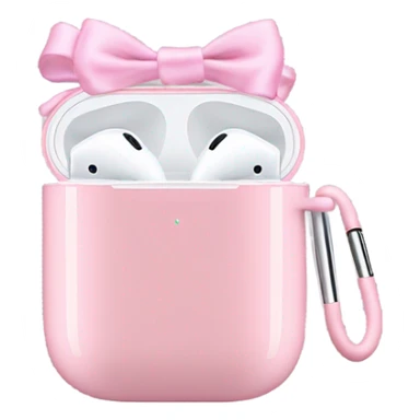 Pink Airpods Max with small Pink bows sticker