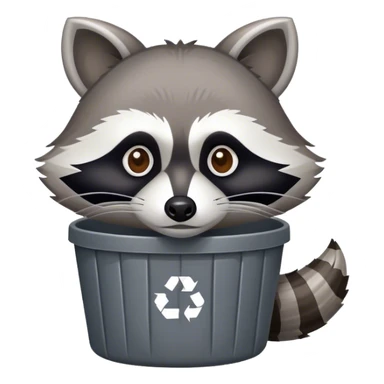 Trash raccoon sticker