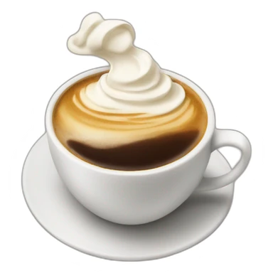 coffee with more cream than coffee sticker