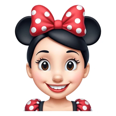 Minnie Mouse smiling sticker