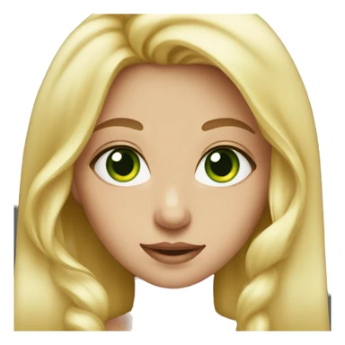 👸🏼 with green eyes  sticker