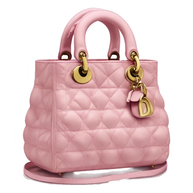 Borsa lady Dior rosa sticker