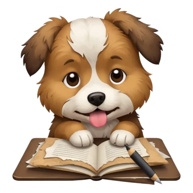 Dog eat homework sticker