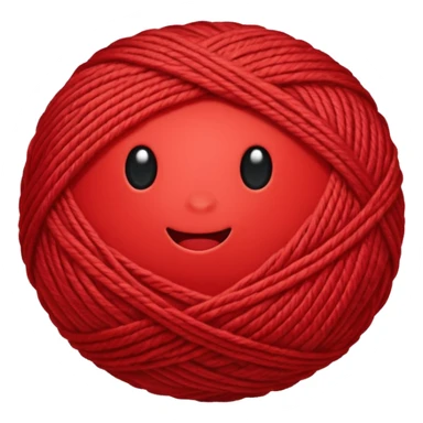 red ball of yarn sticker