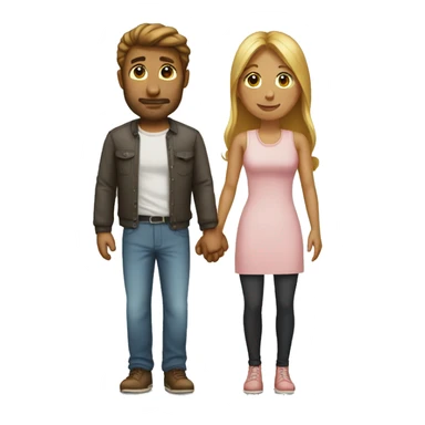 separated couple sticker