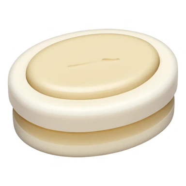 oval white soap sticker