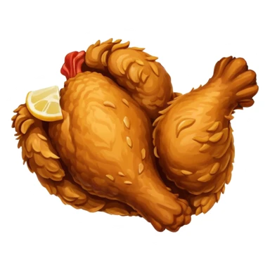 Fried chicken sticker