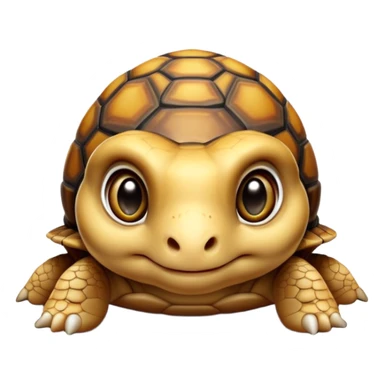 cinematic-baby tortoise-realistic--emoji,,-cute-wise-face-peering-ahead-with-calm-determination,-cute large-eyes-reflecting-centuries of wisdom, sticker