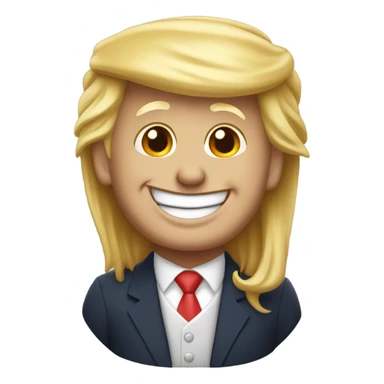 Realistic Donald Trump laughing  sticker