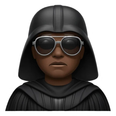 Dark vador avec des lunnettes noires sticker