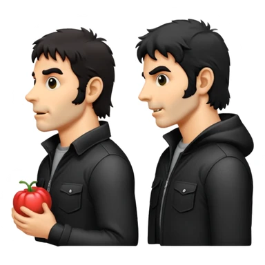 GENERAME  ENTRE 3 Y 5  ICONOS TIPO EMOJI SILUETEADOS SIN FONDO   ESTILO RETRO OCHENTERO CON LA TEMATICA DE LA PELICULA An American Werewolf in London (Un hombre lobo americano en Londres) sticker