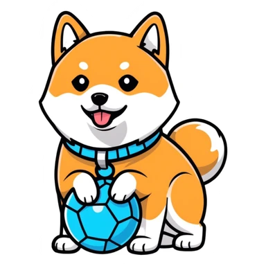 Disco shiba sticker