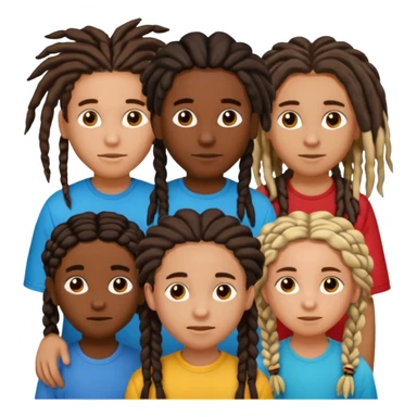 5 black siblings 2 that’s a boy and 3 that’s a girl. Both of the boys has dreads one of the boys is 6. One girl is 6 the other girls has braids and one is 18 and the other one is 23. The other boy is 22 But they all are dark skinned sticker