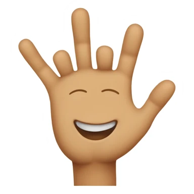 Je veux un emoji avec cette tête 🙂 mais qui a des pieds en l’air et ses mains sur les joues  sticker