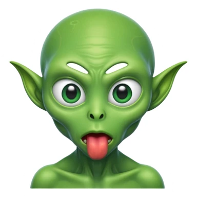 alien hungry sticker