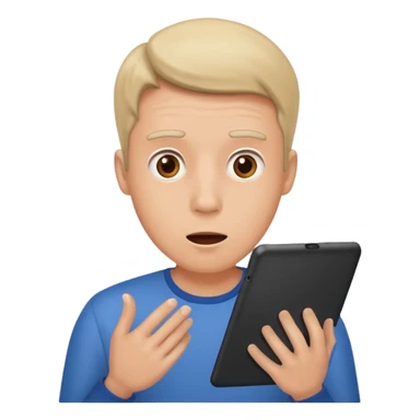 un monsieur fou sur ça tablette sticker