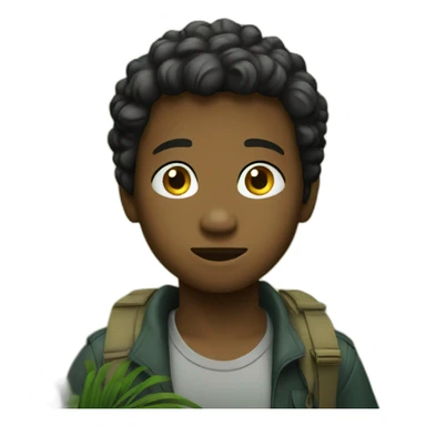 Lost boy in jungle sticker