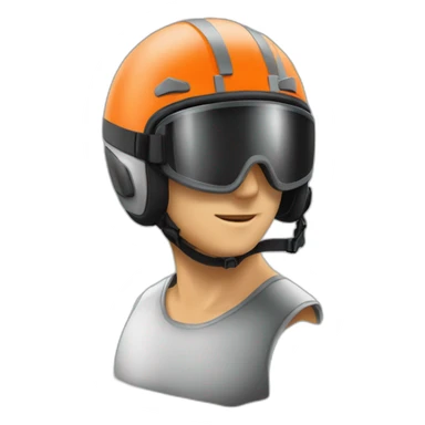 Casque course homme sticker