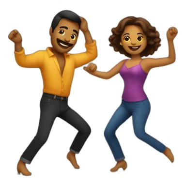 Salsa Party dance sticker
