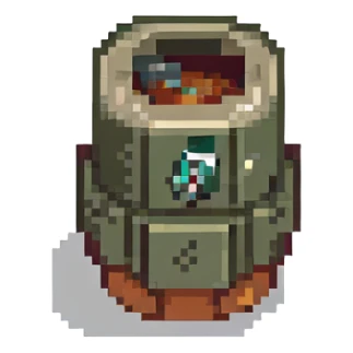 A rocket box with APKWS sticker