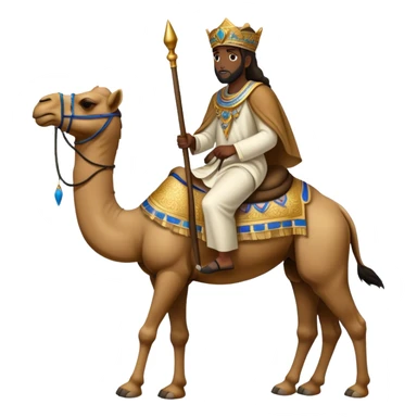 ancient black israelite servant on camel sticker