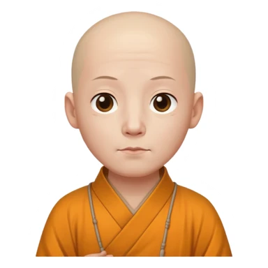 Chinese monk  sticker