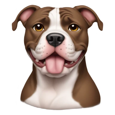 A pitbull saying sorry sticker