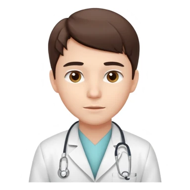 GENERA UN GIOVANE DENTISTA CHE PENSA sticker