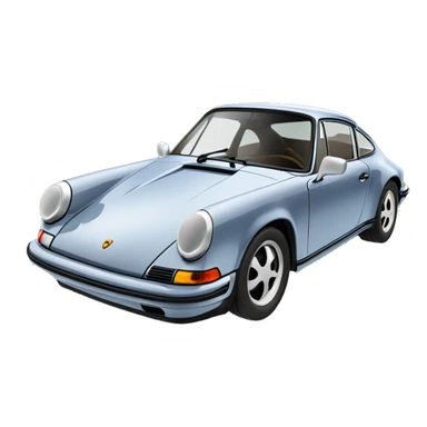 navy blue vintage porsche 911 sticker