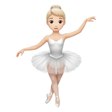 Ballerina spinning sticker