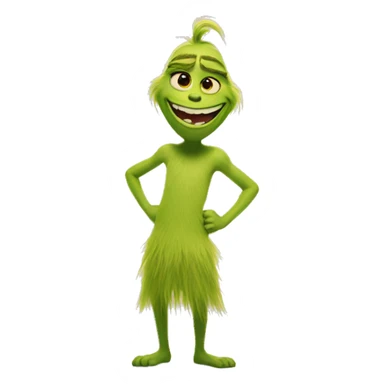 joy ( from inside out ) x grinch has yellow skin sticker
