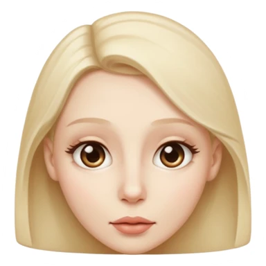 Whispering face sticker