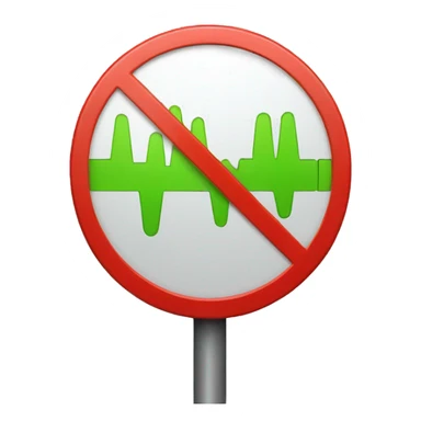 Cardiogram stop sign  sticker