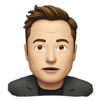 elon musk qui dort dans une fusée sticker