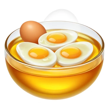 Chicken, cod liver oil, and egg yolks surrounded by a gentle golden radiance symbolizing vitamin A. The foods float in a pleasant arrangement with a subtle glow showing their nutritional benefits. sticker