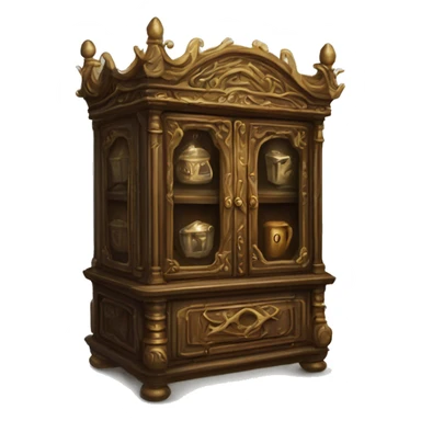 The Vanishing Cabinet:  ornate cabinet magical, allowing for instantaneous travel . One is located in Borgin and Burkes, sticker