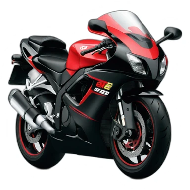 Black and Red Gsxr 1100 from 1986 sticker