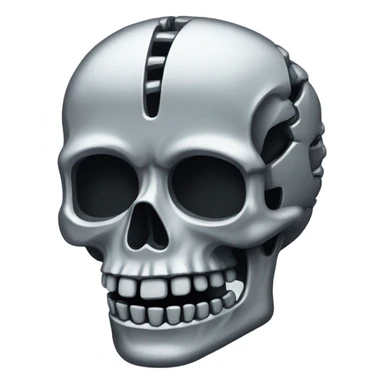 Skeleton made out of chrome￼ sticker