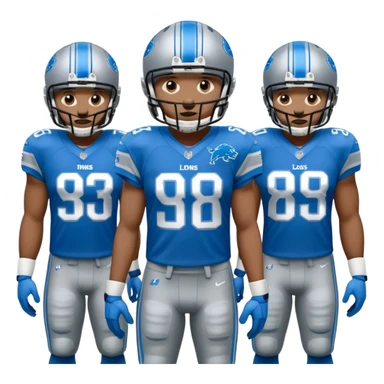 Detroit lions offense  sticker