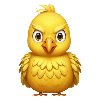 Give me a bird in yellow. make her angry  sticker