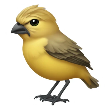 Atlantic canary with monocle sticker