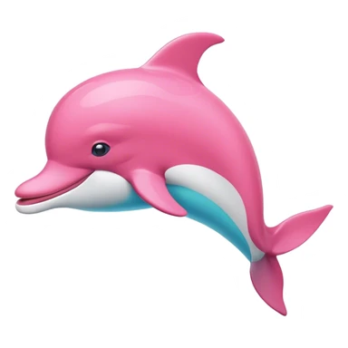 Delfín rosa sticker