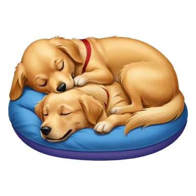 Spider-Man and a golden retriever sleeping sticker