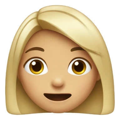 A girl biting her finger embarrassed  sticker