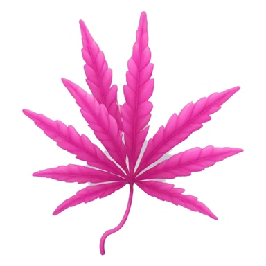 Pink weed sticker